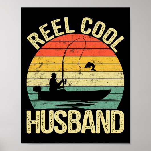 Echt cooler Ehemann Angelgeschenke zum Vatertag F Poster (Vorne)