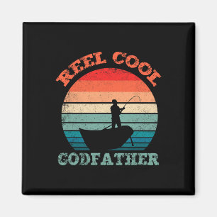 Echt cooler Gottvater-Angeln Lustig Vintage Retro  Magnet