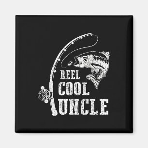Echt cooler Onkel Angel-Fischer-Vatertag Magnet