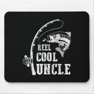 Echt cooler Onkel Angelusfischer Vaters Tag Mousepad