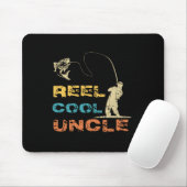 Echt cooler Onkel Angler Vintage Vatertag Fis Mousepad (Mit Mouse)