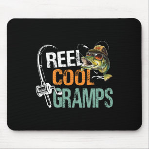 Echt cooler Opa Angelschnur Opa Geburtstag Vintage Mousepad