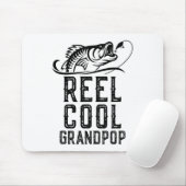 Echt cooler Opa-Angler Fischer Lustig Retro  Mousepad (Mit Mouse)