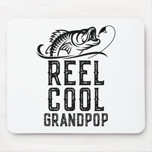 Echt cooler Opa-Angler Fischer Lustig Retro  Mousepad (Vorne)
