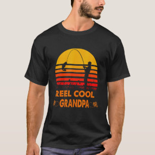 Echt cooler Opa-Angler Lustiger Vatertag Fischer T-Shirt