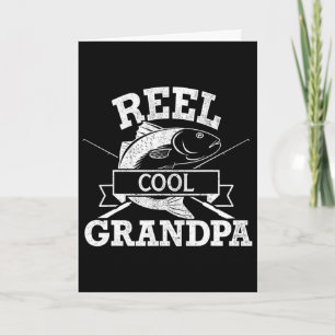 Echt cooler Opa-Angler Vatertag Geburtstag Chr Karte
