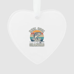 Echt cooler Opa Angler Vintage Sonnenuntergang Shi Ornament