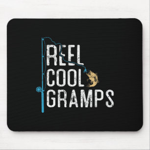 Echt cooler Opa Vintage lustige Angelrute Geschenk Mousepad