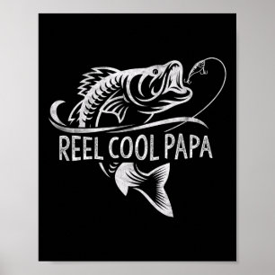 Echt cooler Papa Angel-Geschenke zum Vatertag Fisc Poster