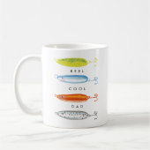 Echt cooler Papa Angelderköder Kaffeetasse (Links)