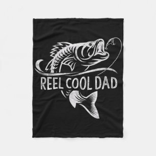 Echt cooler Papa-Angeln Geschenke Papa Vater-Tag Fleecedecke