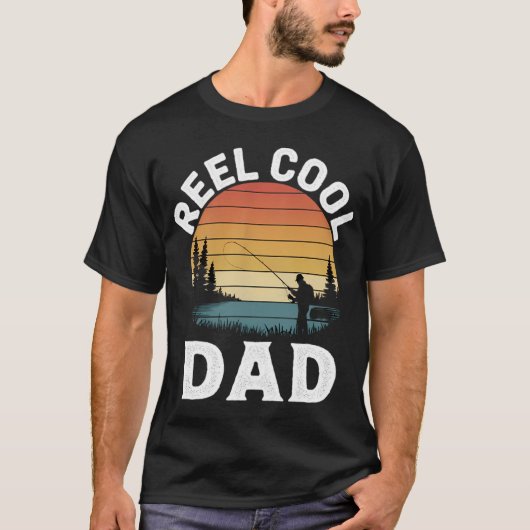 Echt cooler Papa-Angeln T-Shirt (Vorderseite)