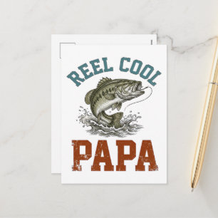 Echt cooler Papa-Angeln zum Vatertag Feiertagspostkarte