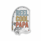 Echt cooler Papa Angelshirt Design_1 Aufkleber (Vorderseite)