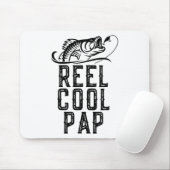 Echt cooler Papa-Angler Fischer Lustig Retro Mousepad (Mit Mouse)