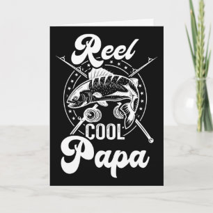 Echt cooler Papa-Angler-Opa zum Vatertag Bir Karte