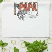 Echt cooler Papa-Angler-Shirt-Design_1 Geschirrtuch (Gefaltet)