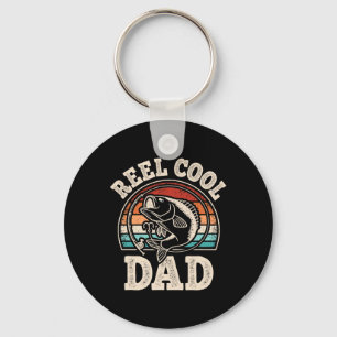 Echt cooler Papa-Angler-Vater Vintage-Daddy Vatert Schlüsselanhänger