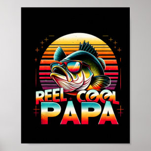 Echt cooler Papa Angler Vatertag Geschenk Angeln Poster