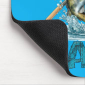 Echt cooler Papa Vatertag Angelfreunde Mousepad (Ecke)