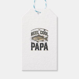 Echt cooler Papa Vintage-Angeln Vektor-Design_1 Geschenkanhänger
