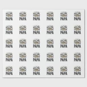 Echt cooler Papa Vintage-Angeln Vektor-Design_1 Geschenkpapier