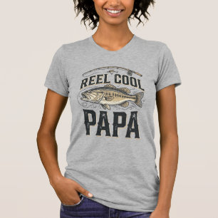Echt cooler Papa Vintage-Angeln Vektor-Design_1 T-Shirt