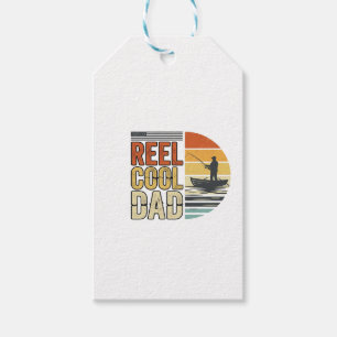 Echt cooler Papa Vintage-Angler T-Shirt Design_1 Geschenkanhänger