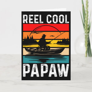 Echt cooler Papaw-Angeln am Vatertag für Männer Karte