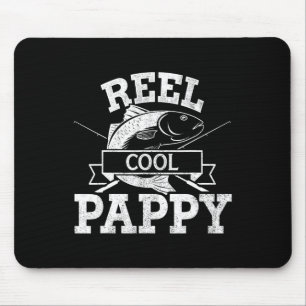 Echt cooler Pappy Angel-Fischer-Opa zum Vatertag B Mousepad