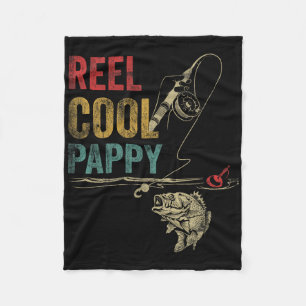 Echt cooler Pappy-Fisch-Angler-Shirt zum Vatertag Fleecedecke