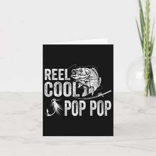 Echt cooler Pop Pop Angelangelte Vatertagsgeschenk Karte