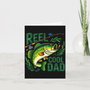 Echt cooler Vater Angler Fischer Frohen Vatertag Karte