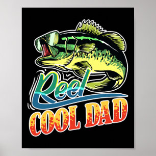 Echt cooler Vater Fischer Lustig Fischen Poster