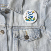 Echt cooler Vater lustiger Angelwitz Wasserfarbenk Button (Beispiel)