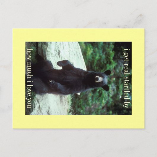 echt erschreckt postkarte (Vorderseite)