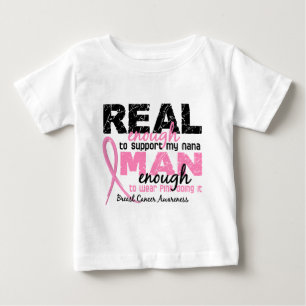 Echt genug Mann genug Nana 2 Brustkrebs Baby T-shirt
