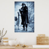 Echt große Fische Vintag Flapper Fischforelle Poster (Küche)