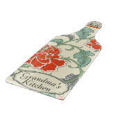 Echt klassische Oma floral personalisiert Retro Schneidebrett (Ecke)