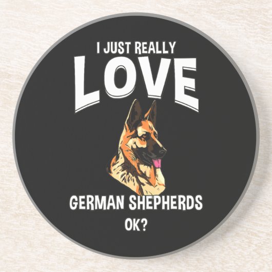 Echt Liebe Deutsche Hirten Getränkeuntersetzer (Vorne)