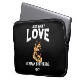 Echt Liebe Deutsche Hirten Laptopschutzhülle (Vorderseite Links)