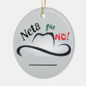Echt nicht! keramik ornament (Links)