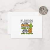 Echte Agenten aus Anwesen sind wie Ananas. Mitteilungskarte (Vorderseite/Rückseite Beispiel)