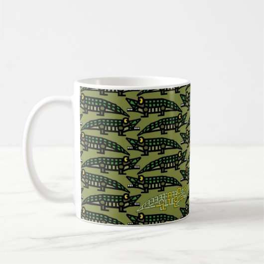 "Echte" AlligatorTasse Kaffeetasse (Links)