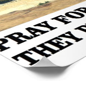 Echte Amerikaner beten für Israel Poster (Ecke)