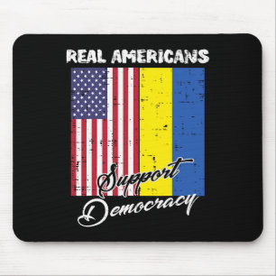 Echte Amerikaner Unterstützen Die Demokratie Us Uk Mousepad