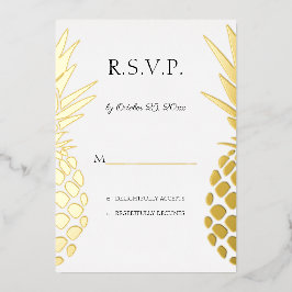 echte Ananas Folieneinladung