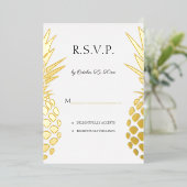 echte Ananas Folieneinladung (Stehend vorne)