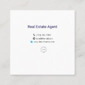 Echte Anwesen Agent Dankeschön Karte (Rückseite)