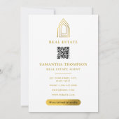 Echte Anwesen Agent Glücklich Zuhause Anniversary  Mitteilungskarte (Rückseite)